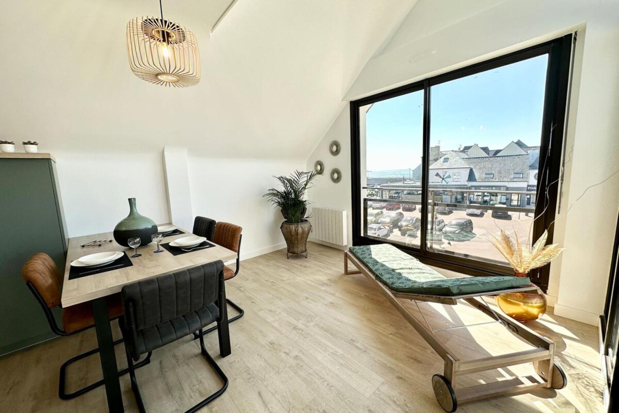 T2 Neuf Top Cocooning Terrasse - Face A La Mer Ploemeur Bagian luar foto
