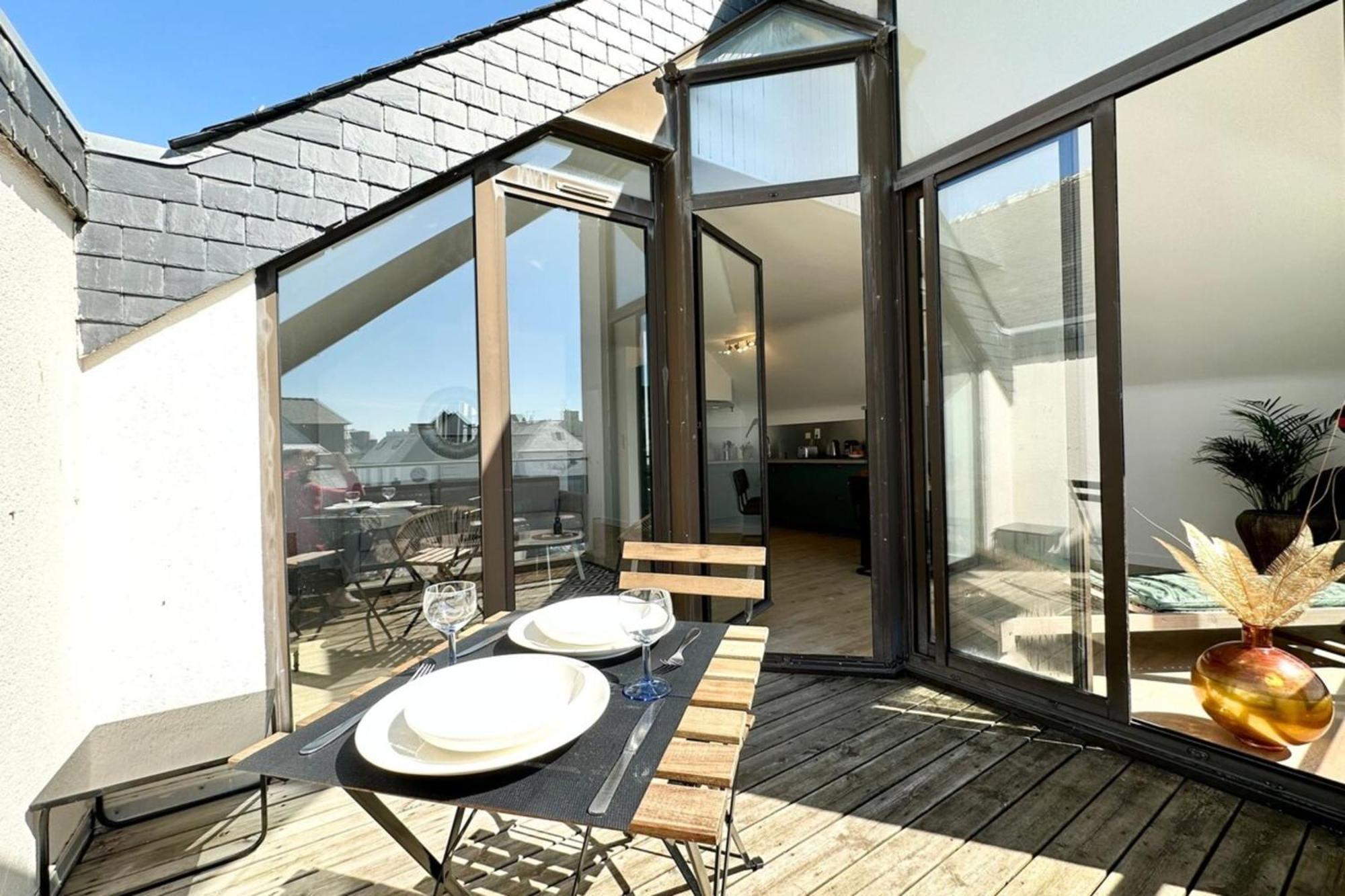 T2 Neuf Top Cocooning Terrasse - Face A La Mer Ploemeur Bagian luar foto